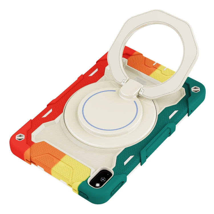 For Huawei MatePad 10.4 Armor Contrast Color Silicone + PC Tablet Case(Colorful Red) - Huawei by PMC TechLife | Online Shopping South Africa | PMC TechLife | Buy Now Pay Later Mobicred