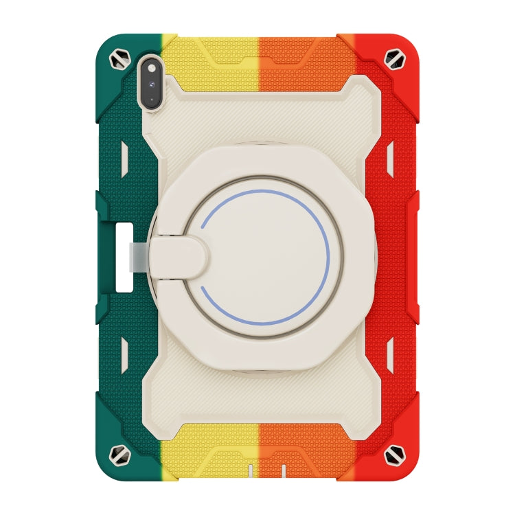 For Huawei Matepad Pro 10.8 Armor Contrast Color Silicone + PC Tablet Case(Colorful Red) - Huawei by PMC TechLife | Online Shopping South Africa | PMC TechLife | Buy Now Pay Later Mobicred