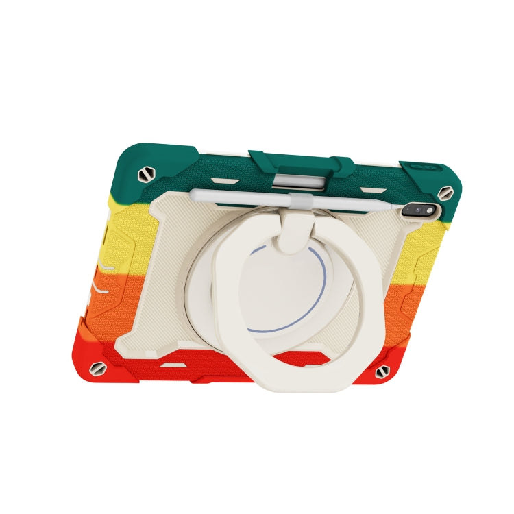 For Huawei Matepad Pro 10.8 Armor Contrast Color Silicone + PC Tablet Case(Colorful Red) - Huawei by PMC TechLife | Online Shopping South Africa | PMC TechLife | Buy Now Pay Later Mobicred