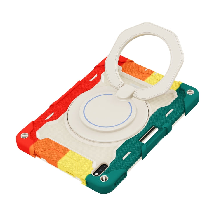 For Huawei Matepad Pro 10.8 Armor Contrast Color Silicone + PC Tablet Case(Colorful Red) - Huawei by PMC TechLife | Online Shopping South Africa | PMC TechLife | Buy Now Pay Later Mobicred