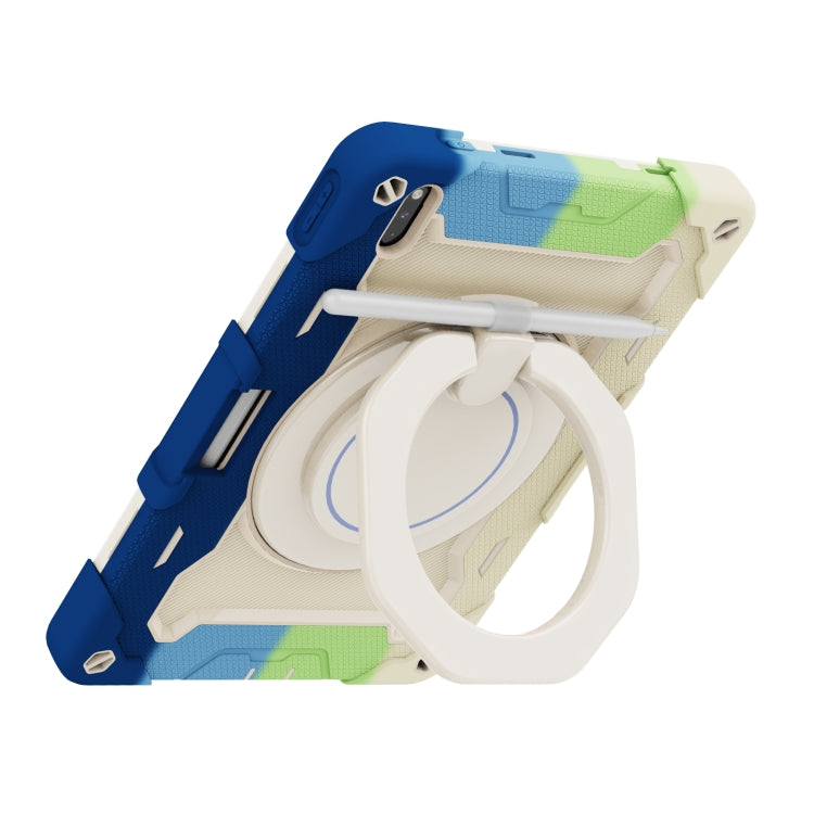 For Huawei Matepad Pro 10.8 Armor Contrast Color Silicone + PC Tablet Case(Colorful Blue) - Huawei by PMC TechLife | Online Shopping South Africa | PMC TechLife | Buy Now Pay Later Mobicred