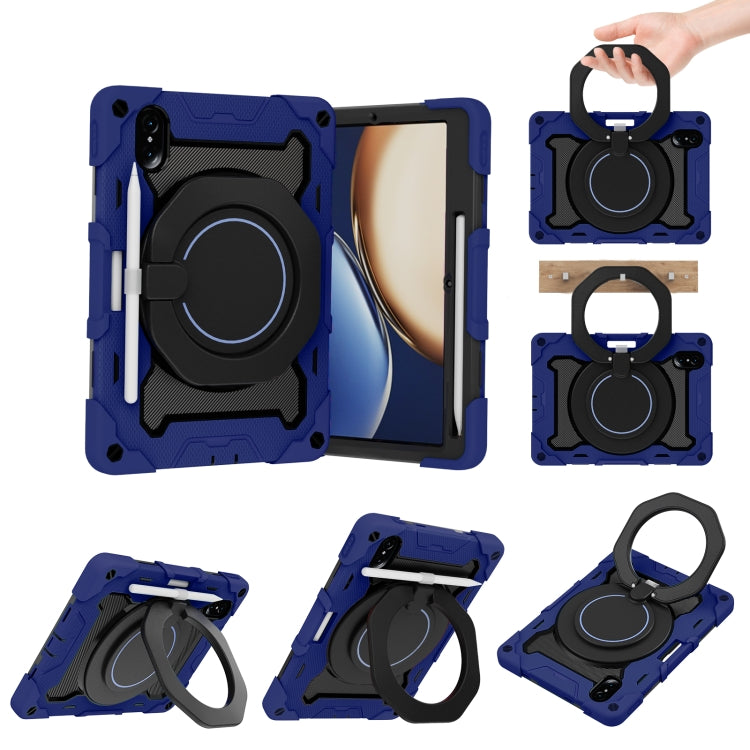 For Honor Tablet V7 Pro Armor Contrast Color Silicone + PC Tablet Case(Navy Blue) - Honor by PMC TechLife | Online Shopping South Africa | PMC TechLife | Buy Now Pay Later Mobicred