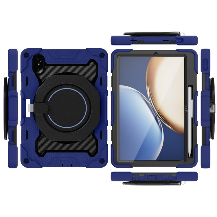 For Honor Tablet V7 Pro Armor Contrast Color Silicone + PC Tablet Case(Navy Blue) - Honor by PMC TechLife | Online Shopping South Africa | PMC TechLife | Buy Now Pay Later Mobicred
