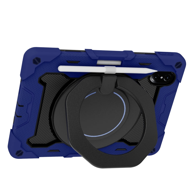 For Honor Tablet V7 Pro Armor Contrast Color Silicone + PC Tablet Case(Navy Blue) - Honor by PMC TechLife | Online Shopping South Africa | PMC TechLife | Buy Now Pay Later Mobicred