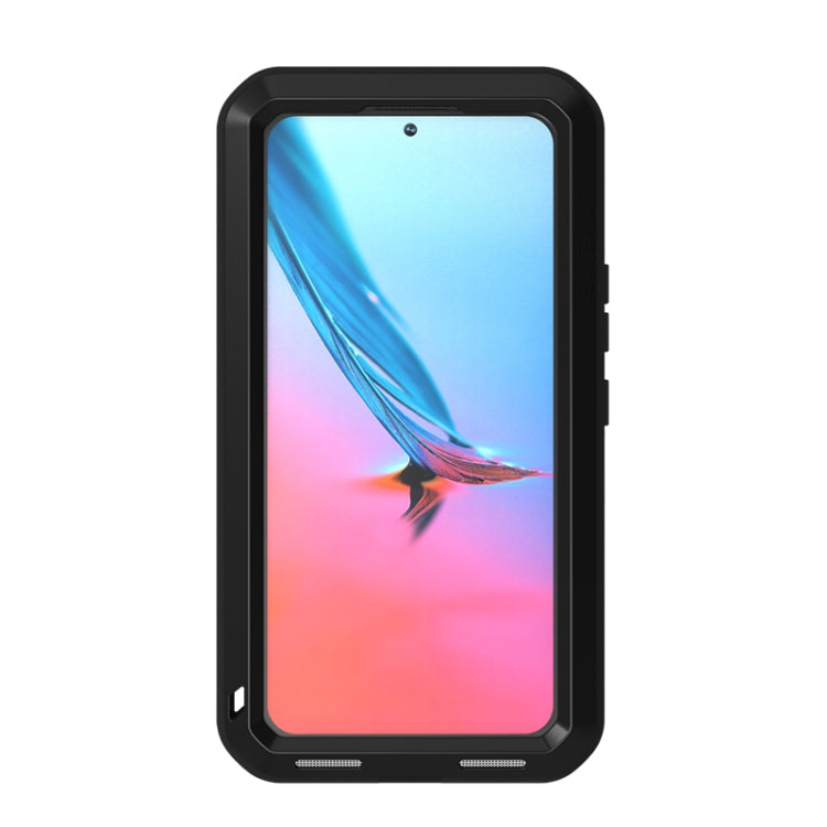 For Samsung Galaxy S22  LOVE MEI Metal Shockproof Waterproof Dustproof Protective Phone Case with Glass(Red) - Galaxy S22 5G Cases by LOVE MEI | Online Shopping South Africa | PMC TechLife | Buy Now Pay Later Mobicred