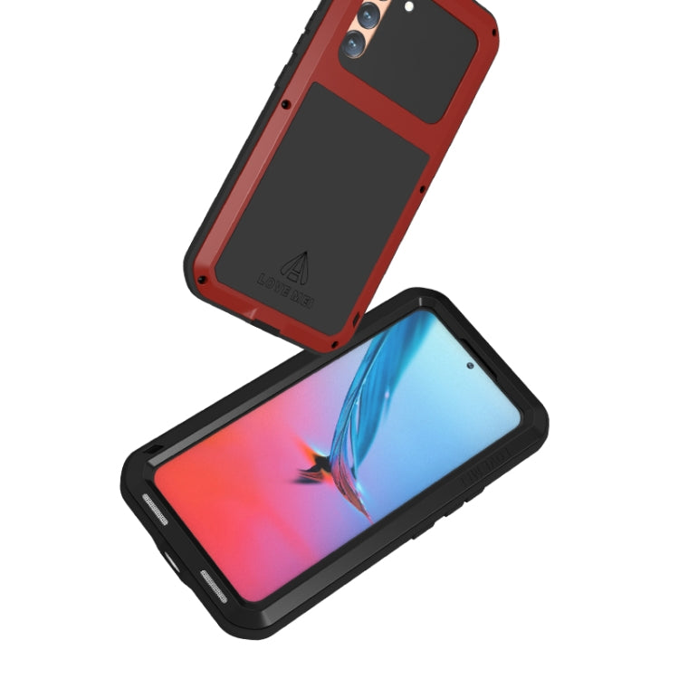 For Samsung Galaxy S22  LOVE MEI Metal Shockproof Waterproof Dustproof Protective Phone Case with Glass(Army Green) - Galaxy S22 5G Cases by LOVE MEI | Online Shopping South Africa | PMC TechLife | Buy Now Pay Later Mobicred