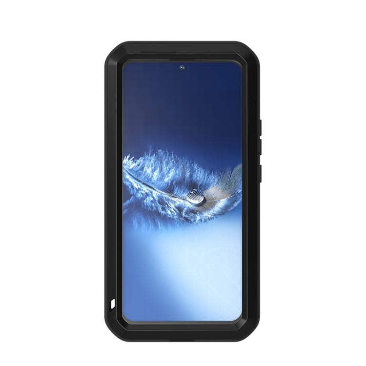 For Samsung Galaxy S22+ LOVE MEI Metal Shockproof Waterproof Dustproof Protective Phone Case with Glass(Army Green) - free shipping - PMC TechLife - Order now!