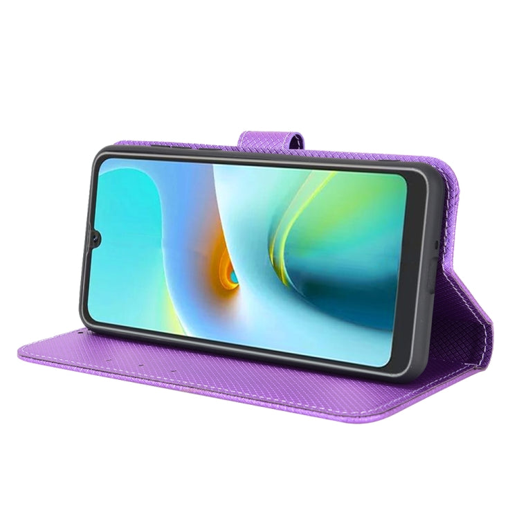 For Blackview A50 Diamond Texture Leather Phone Case(Purple) - free shipping - PMC TechLife - Order now!