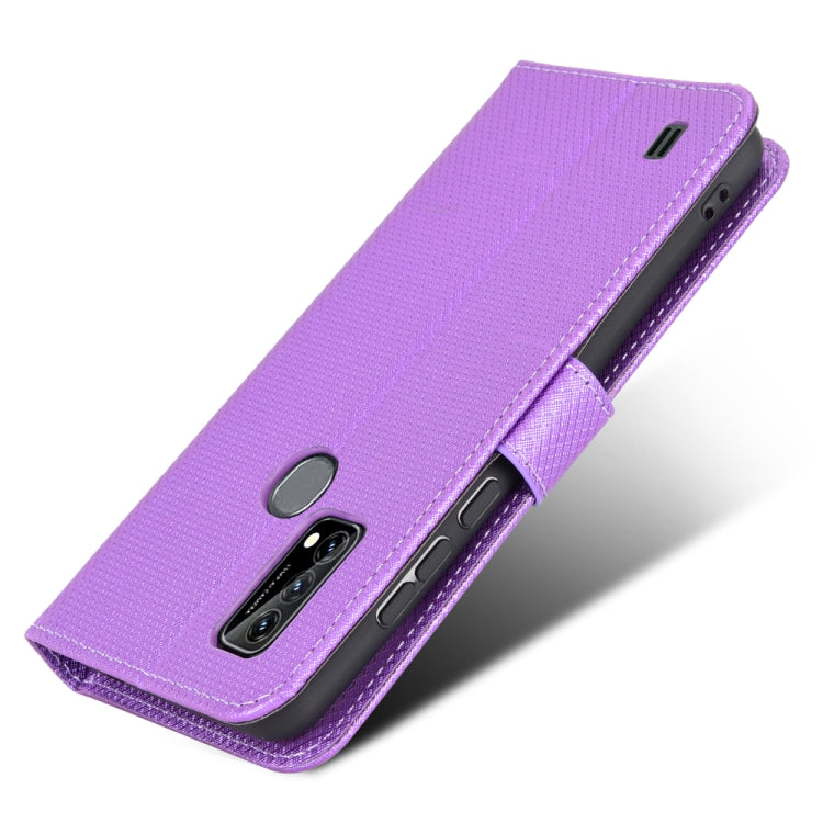 For Blackview A50 Diamond Texture Leather Phone Case(Purple) - free shipping - PMC TechLife - Order now!