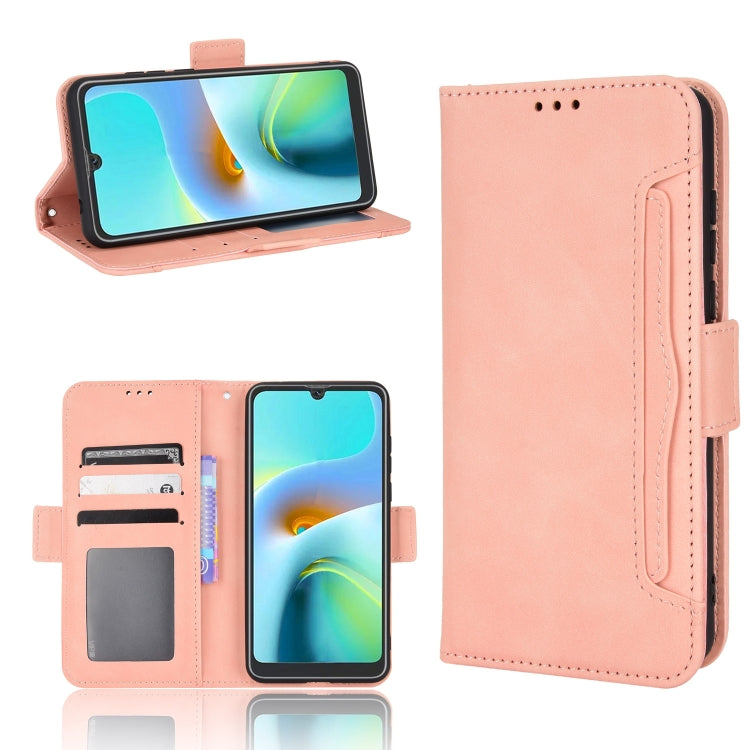 For Blackview A50 Skin Feel Calf Pattern Leather Phone Case(Pink) - More Brand by PMC TechLife | Online Shopping South Africa | PMC TechLife