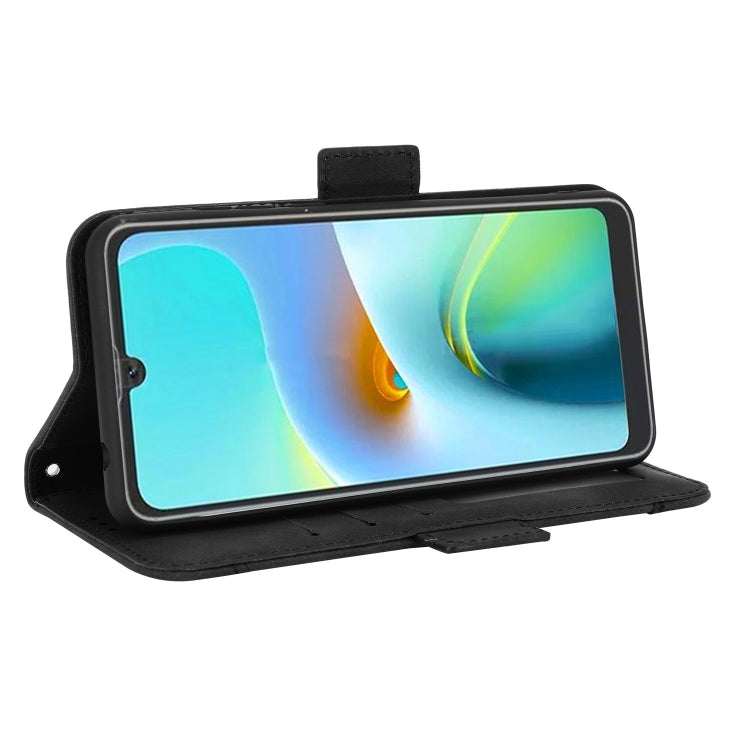 For Blackview A50 Skin Feel Calf Pattern Leather Phone Case(Black) - More Brand by PMC TechLife | Online Shopping South Africa | PMC TechLife | Buy Now Pay Later Mobicred