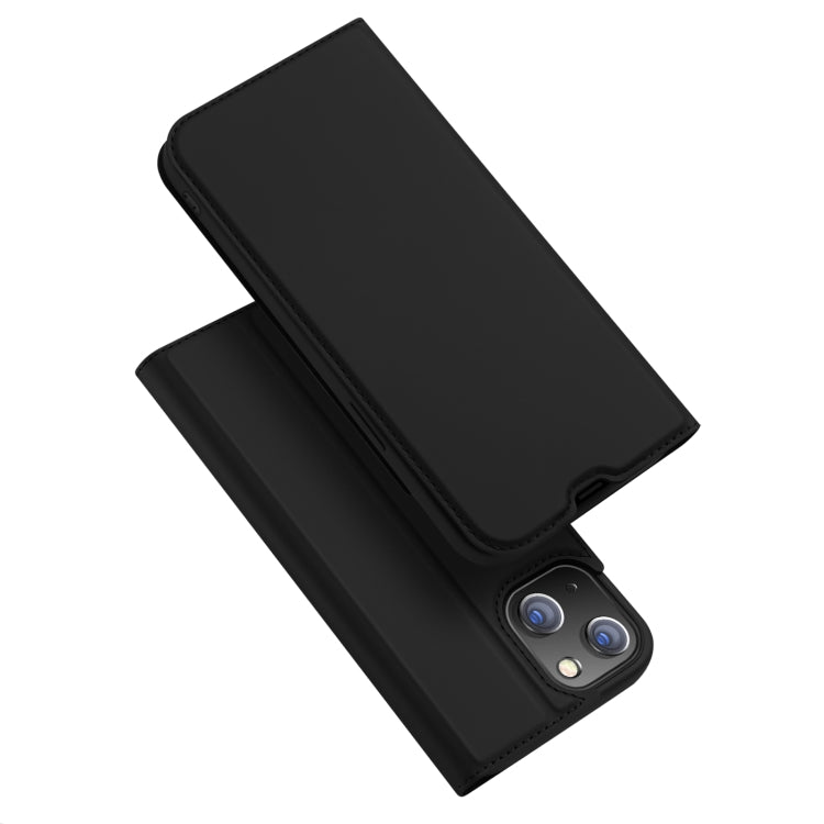For iPhone 14/13 DUX DUCIS Skin Pro Series Shockproof Horizontal Flip Leather Phone Case (Black) - free shipping - PMC Jewellery - Order now!