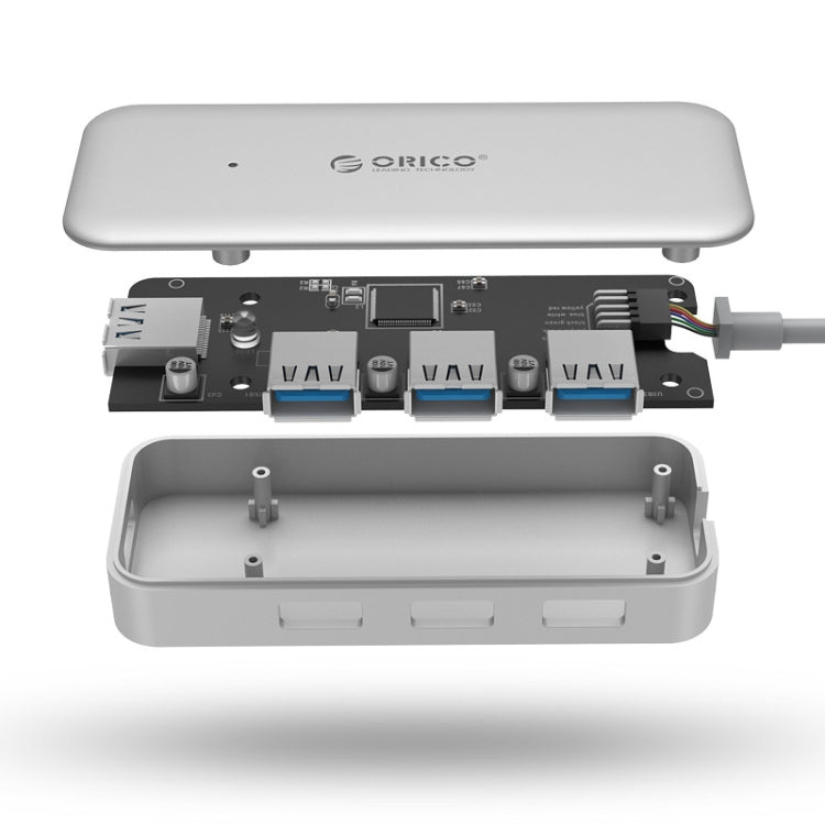 ORICO TC4U-U3 Type-C to USB 3.0 4-Port USB 3.0 Expansion HUB(Silver) - free shipping - PMC Jewellery - Order now!