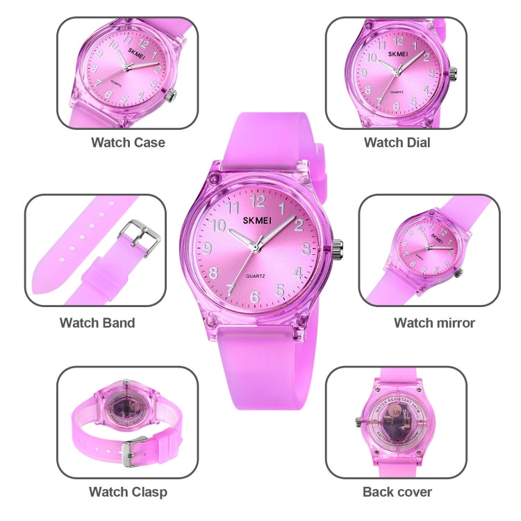 SKMEI 1760 Stainless Steel Buckle Silicone Strap Waterproof Quartz Watch(Black Silver) - free shipping - PMC TechLife - Order now!