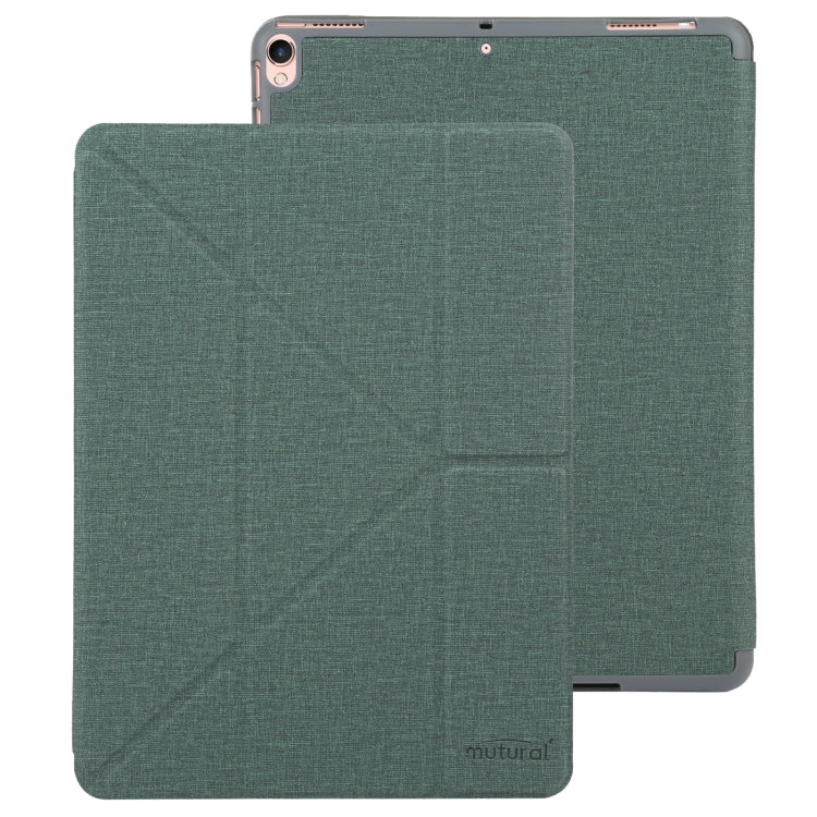 Mutural King Kong Series Deformation Holder Leather Tablet Case For iPad Pro 10.5 2019 / 2017(Green) - free shipping - PMC TechLife - Order now!