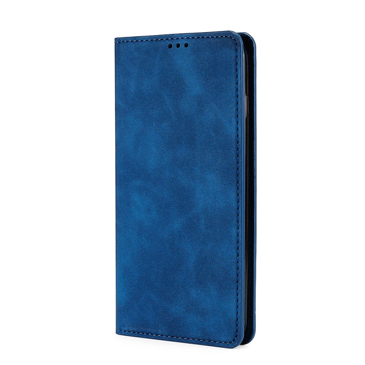 For DOOGEE X96 Pro Skin Feel Magnetic Horizontal Flip Leather Phone Case(Blue) - More Brand by PMC TechLife | Online Shopping South Africa | PMC TechLife | Buy Now Pay Later Mobicred