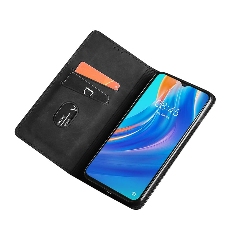 For DOOGEE X96 Pro Skin Feel Magnetic Horizontal Flip Leather Phone Case(Light Brown) - More Brand by PMC TechLife | Online Shopping South Africa | PMC TechLife | Buy Now Pay Later Mobicred