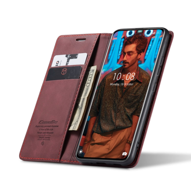 For Xiaomi 12 Pro CaseMe 013 Multifunctional Horizontal Flip Leather Phone Case(Wine Red) - free shipping - PMC Jewellery - Order now!