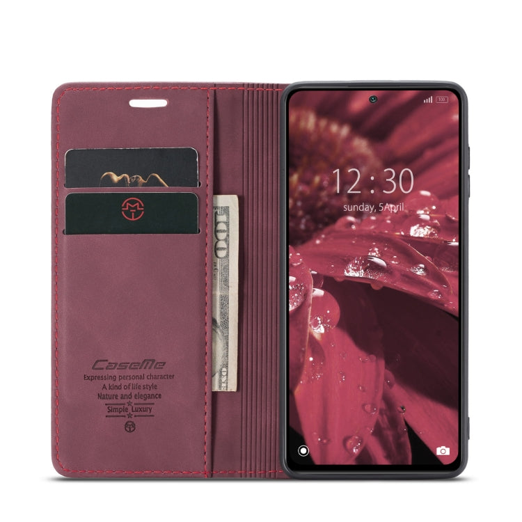 For Xiaomi 12/12X CaseMe 013 Multifunctional Horizontal Flip Leather Phone Case(Wine Red) - free shipping - PMC TechLife - Order now!