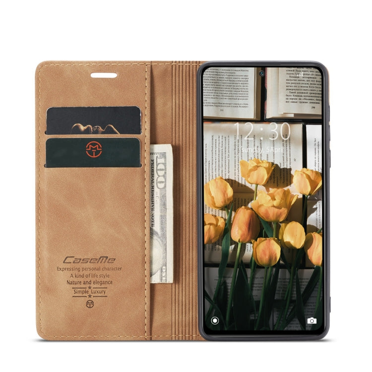 For Xiaomi 12/12X CaseMe 013 Multifunctional Horizontal Flip Leather Phone Case(Brown) - free shipping - PMC Jewellery - Order now!