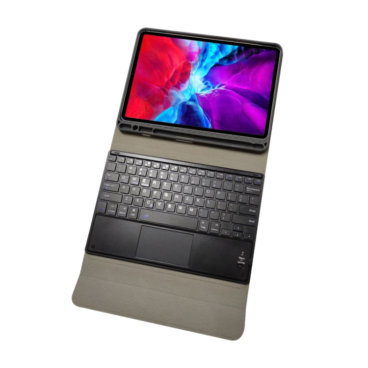 RK11C Detachable Touch Bluetooth Keyboard TPU Horizontal Flip Leather Tablet Case for iPad Pro 11 2020 / 2018 with Holder & Pen Slot(Blue) - free shipping - PMC TechLife - Order now!