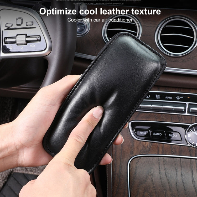 2 PCS Car Non-slip Soft Floor Protector Carpet Floor Mat Knee Bolster, Style:First Layer Cowhide(Black) - Floor Mats by PMC Jewellery | Online Shopping South Africa | PMC Jewellery | Buy Now Pay Later Mobicred