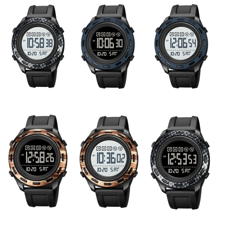SKMEI 1872 Stainless Steel Buckle PU Strap Water-resistant Electronic Watch, Dial:White(Rose Gold) - free shipping - PMC TechLife - Order now!