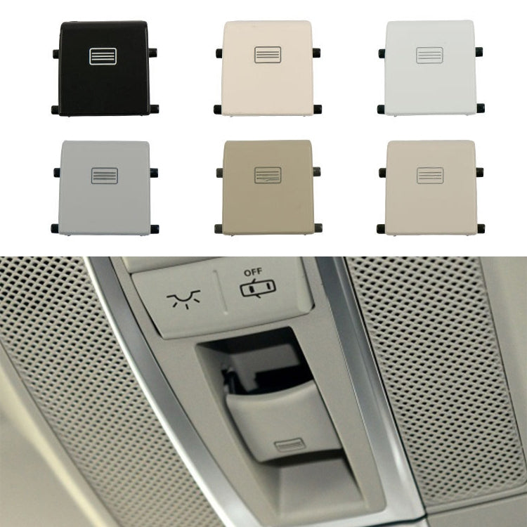Car Dome Light Button Sunroof Window Switch Button for Mercedes-Benz W166 / W292 2012-, Left Driving, Style:Flat(Grey White) - Car Switches by PMC TechLife | Online Shopping South Africa | PMC TechLife | Buy Now Pay Later Mobicred