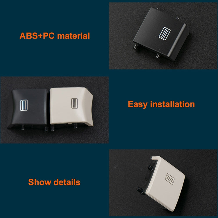 Car Dome Light Button Sunroof Window Switch Button for Mercedes-Benz W166 / W292 2012-, Left Driving, Style:Convex(Black) - free shipping - PMC TechLife - Order now!