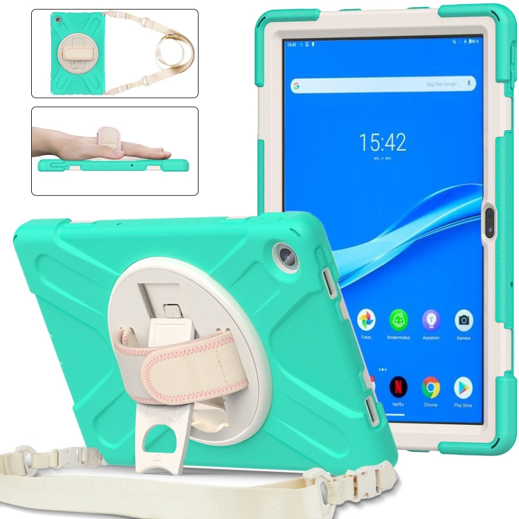 For Lenovo Tab M10 Plus 10.6 3rd Gen 2022 Silicone + PC Protective Tablet Case(Mint Green) - Lenovo by PMC TechLife | Online Shopping South Africa | PMC TechLife | Buy Now Pay Later Mobicred