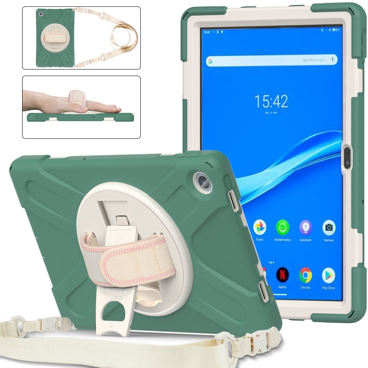 For Lenovo Tab M10 Plus 10.6 3rd Gen 2022 Silicone + PC Protective Tablet Case(Emerald Green) - Lenovo by PMC TechLife | Online Shopping South Africa | PMC TechLife | Buy Now Pay Later Mobicred