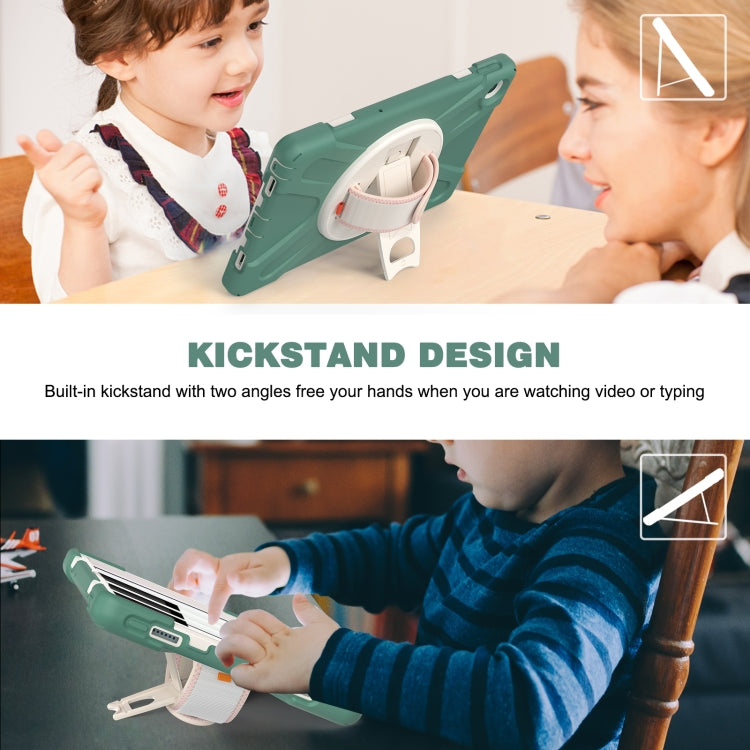 For Lenovo Tab M10 Plus 10.6 3rd Gen 2022 Silicone + PC Protective Tablet Case(Emerald Green) - Lenovo by PMC TechLife | Online Shopping South Africa | PMC TechLife | Buy Now Pay Later Mobicred