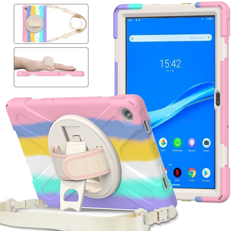 For Lenovo Tab M10 Plus 10.6 3rd Gen 2022 Silicone + PC Protective Tablet Case(Colorful Pink) - Lenovo by PMC TechLife | Online Shopping South Africa | PMC TechLife | Buy Now Pay Later Mobicred