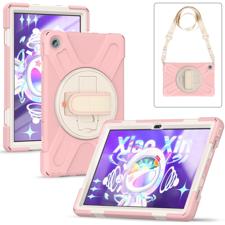 For Lenovo Tab M10 Plus 10.6 3rd Gen 2022 Silicone + PC Protective Tablet Case(Cherry Blossom Pink) - Lenovo by PMC TechLife | Online Shopping South Africa | PMC TechLife | Buy Now Pay Later Mobicred