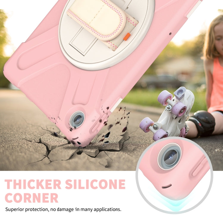 For Lenovo Tab M10 Plus 10.6 3rd Gen 2022 Silicone + PC Protective Tablet Case(Cherry Blossom Pink) - Lenovo by PMC TechLife | Online Shopping South Africa | PMC TechLife | Buy Now Pay Later Mobicred