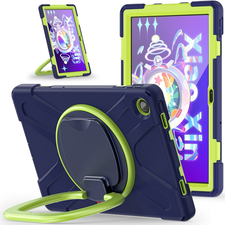 For Lenovo Tab M10 Plus 10.6 3rd Gen 2022 Silicone + PC Protective Tablet Case(Navy Blue and Yellow Green) - Lenovo by PMC TechLife | Online Shopping South Africa | PMC TechLife | Buy Now Pay Later Mobicred