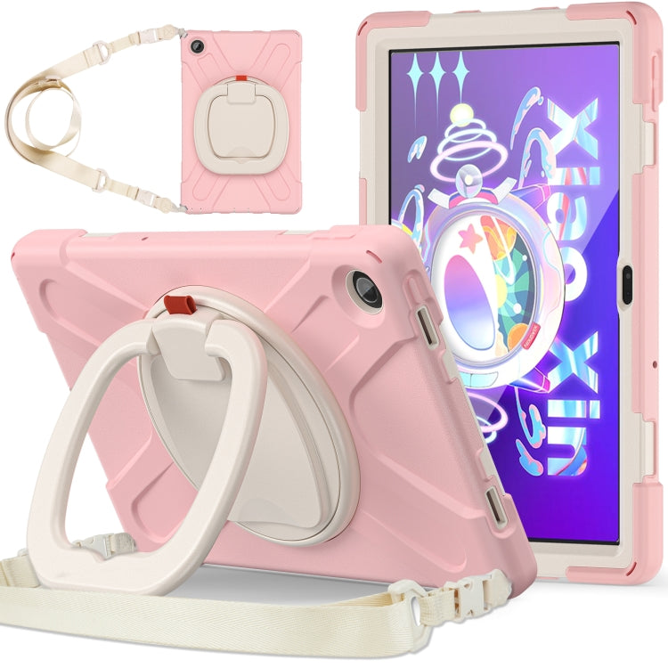 For Lenovo Tab M10 Plus 10.6 3rd Gen 2022 Silicone + PC Protective Tablet Case(Cherry Blossom Pink) - Lenovo by PMC TechLife | Online Shopping South Africa | PMC TechLife | Buy Now Pay Later Mobicred