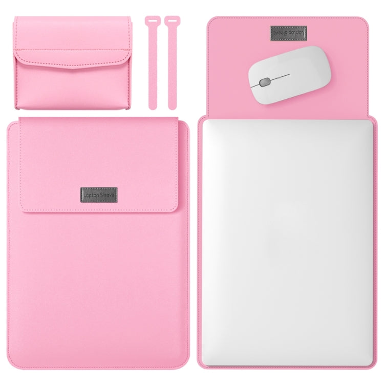 4 in 1 Lightweight and Portable Leather Computer Bag, Size:11/12 inches(Pink) - 12.1 inch by PMC TechLife | Online Shopping South Africa | PMC TechLife | Buy Now Pay Later Mobicred