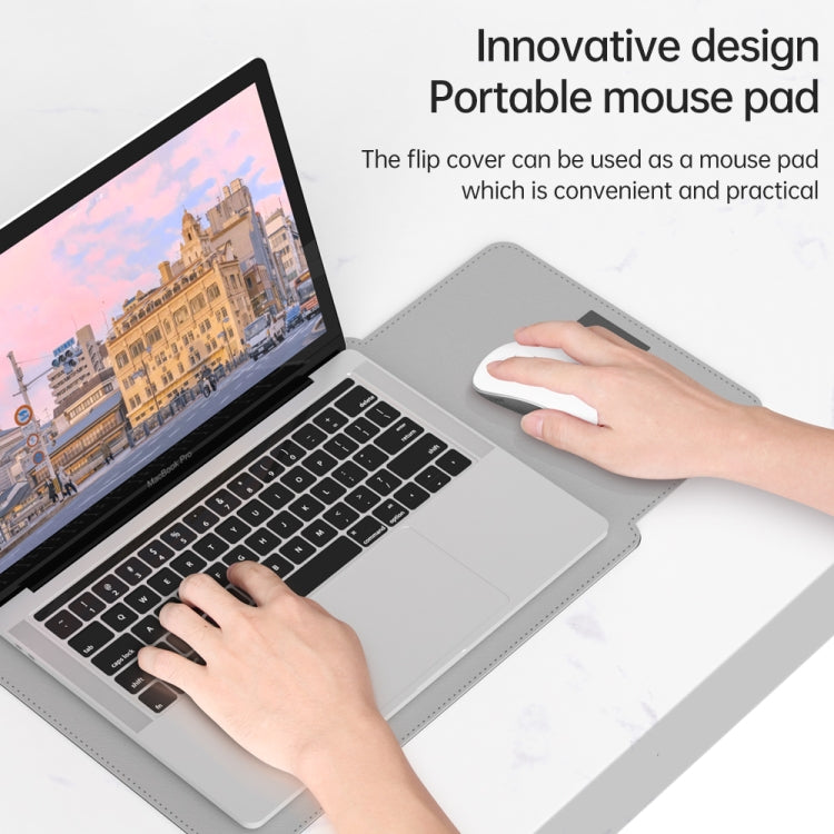 4 in 1 Lightweight and Portable Leather Computer Bag, Size:15.4/15.6/16.1 inches(Yellow) - 15 inch by PMC TechLife | Online Shopping South Africa | PMC TechLife | Buy Now Pay Later Mobicred