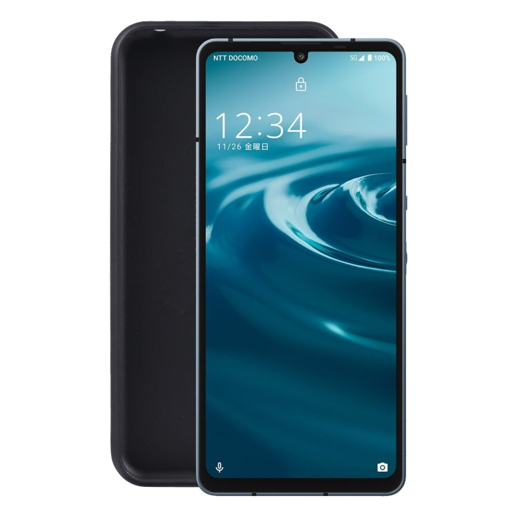 For Sharp Aquos Sense 6 TPU Phone Case(Black) - More Brand by PMC TechLife | Online Shopping South Africa | PMC TechLife