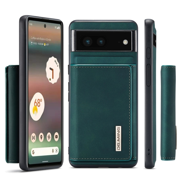 For Google Pixel 6A DG.MING M1 Series 3-Fold Multi Card Wallet + Magnetic Phone Case(Green) - free shipping - PMC TechLife - Order now!