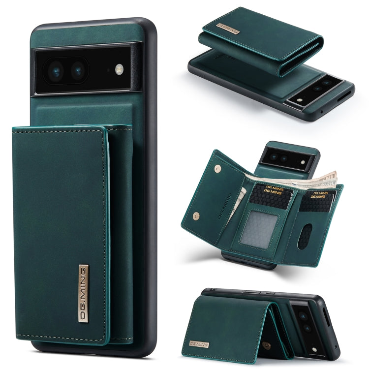 For Google Pixel 7 5G DG.MING M1 Series 3-Fold Multi Card Wallet + Magnetic Phone Case(Green) - free shipping - PMC TechLife - Order now!