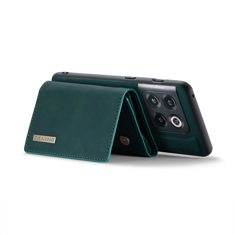 For OnePlus 10 Pro DG.MING M1 Series 3-Fold Multi Card Wallet + Magnetic Phone Case(Green) - OnePlus Cases by DG.MING | Online Shopping South Africa | PMC TechLife | Buy Now Pay Later Mobicred