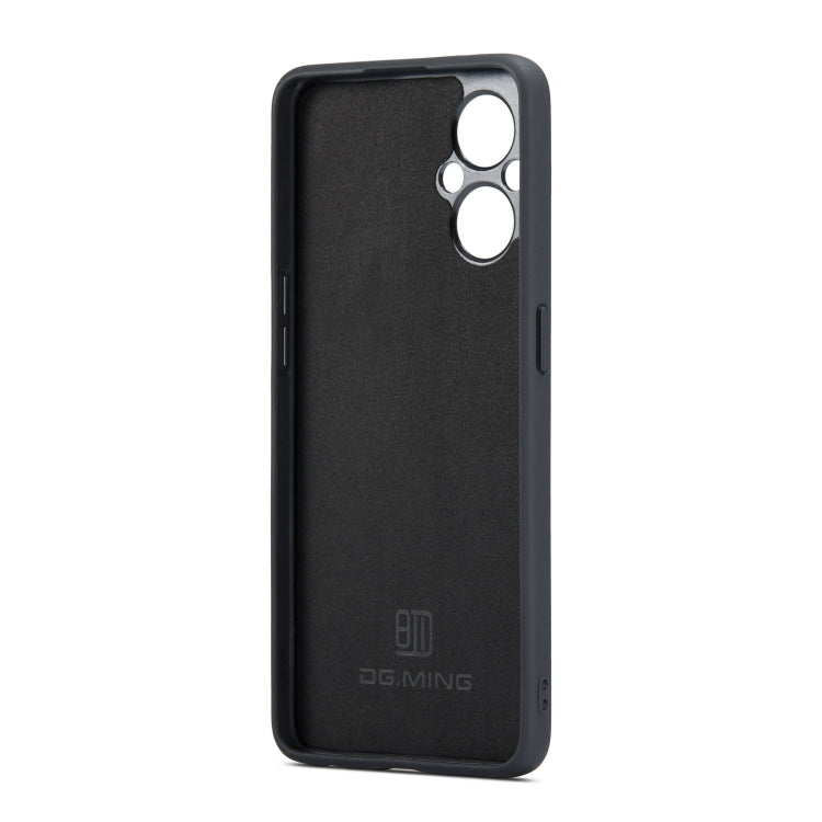 For OnePlus Nord N20 5G DG.MING M1 Series 3-Fold Multi Card Wallet + Magnetic Phone Case(Black) - OnePlus Cases by DG.MING | Online Shopping South Africa | PMC TechLife | Buy Now Pay Later Mobicred