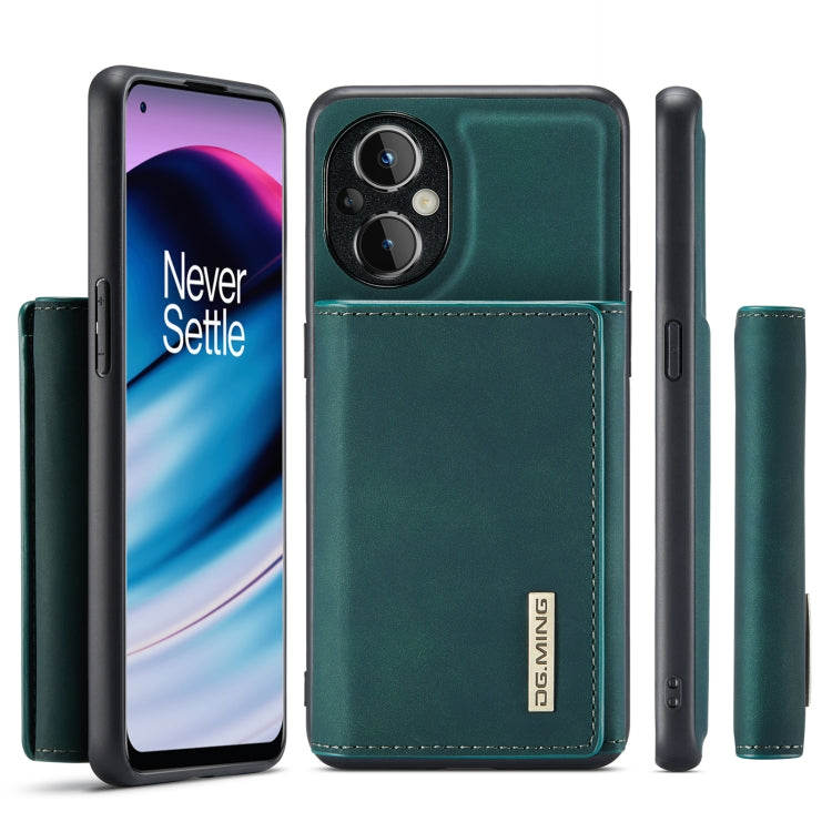 For OnePlus Nord N20 5G DG.MING M1 Series 3-Fold Multi Card Wallet + Magnetic Phone Case(Green) - OnePlus Cases by DG.MING | Online Shopping South Africa | PMC TechLife | Buy Now Pay Later Mobicred