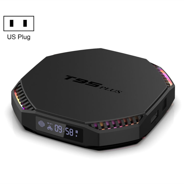 T95 Plus RK3566 Dual Wifi Bluetooth Smart TV Set Top Box, 8GB+128GB(US Plug) - RK3566 by PMC TechLife | Online Shopping South Africa | PMC TechLife | Buy Now Pay Later Mobicred
