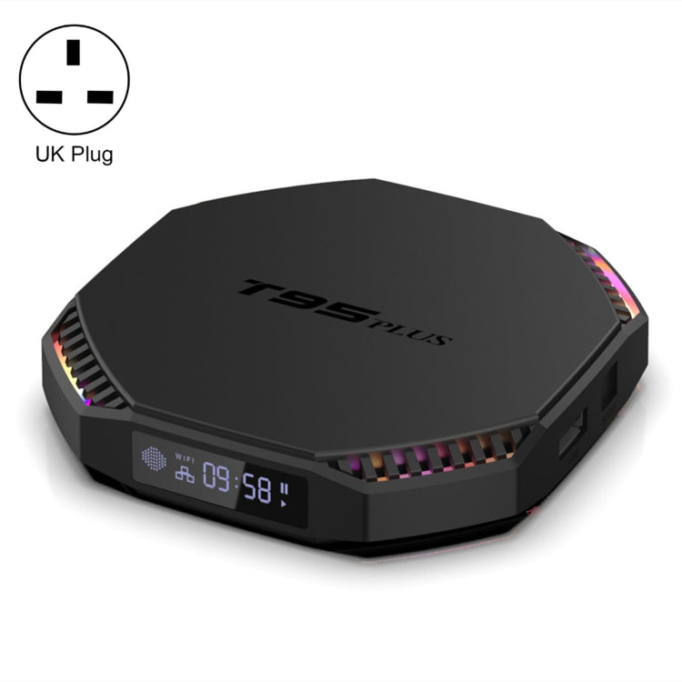 T95 Plus RK3566 Dual Wifi Bluetooth Smart TV Set Top Box, 8GB+128GB(UK Plug) - RK3566 by PMC TechLife | Online Shopping South Africa | PMC TechLife | Buy Now Pay Later Mobicred