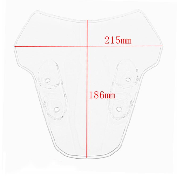 Motorcycle Airflow Deflector Windshield for Yamaha MT-07 2021(Transparent) - Ornamental Parts by PMC TechLife | Online Shopping South Africa | PMC TechLife | Buy Now Pay Later Mobicred