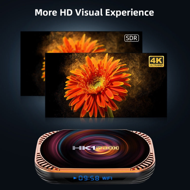 MECOOL HK1RBOX X4 4K TV Box, Android 11 Amlogic S905X4 CPU with RC 4GB+64GB(EU Plug) - free shipping - PMC TechLife - Order now!