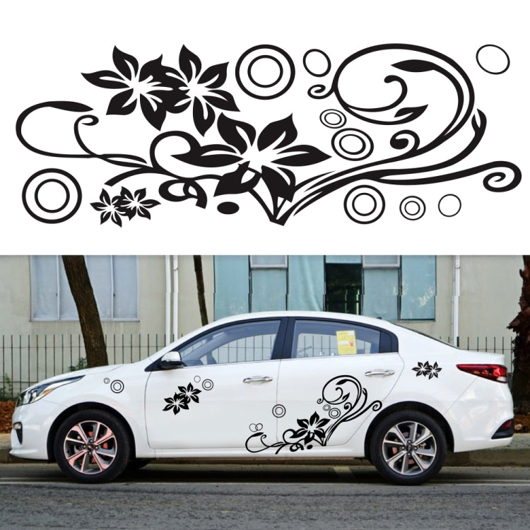 2 PCS/Set D-75 Flower Vine Pattern Car Modified Decorative Sticker(Red) - Decorative Sticker by PMC TechLife | Online Shopping South Africa | PMC TechLife | Buy Now Pay Later Mobicred
